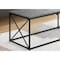 Monarch Specialties Coffee Table, Accent, Cocktail, Rectangular, Living Room, 40"L, Metal, Laminate, Grey, Black I 3785 - alternate 2